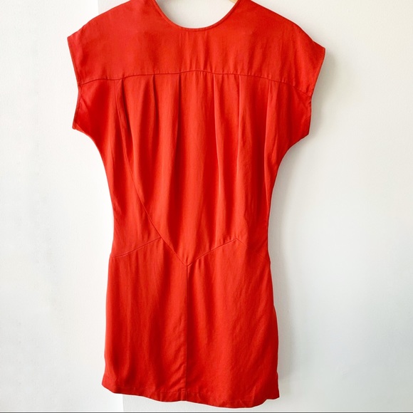 Reiss Tara Crossover Back Mini Dress in Red - Picture 3 of 16